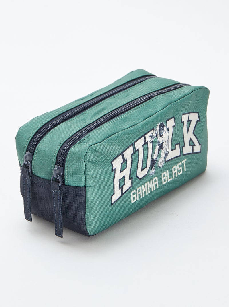 Estuche con doble compartimento 'Hulk' Verde - Kiabi