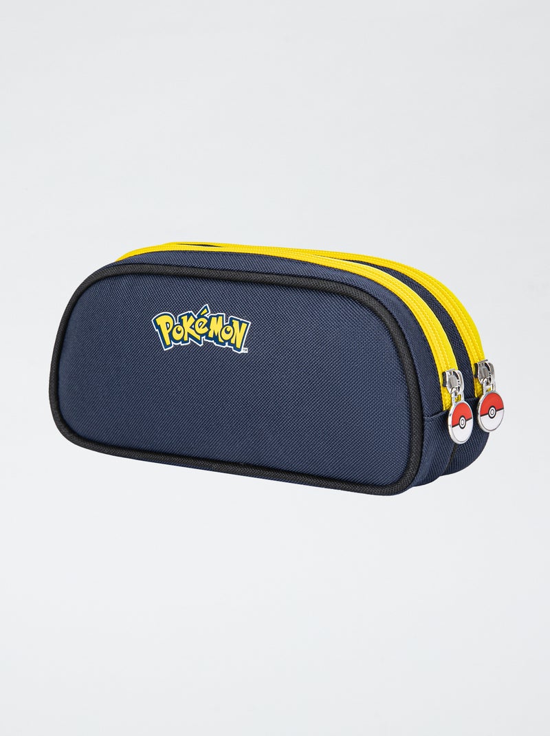 Estuche con doble compartimento 'Pokémon' azul - Kiabi