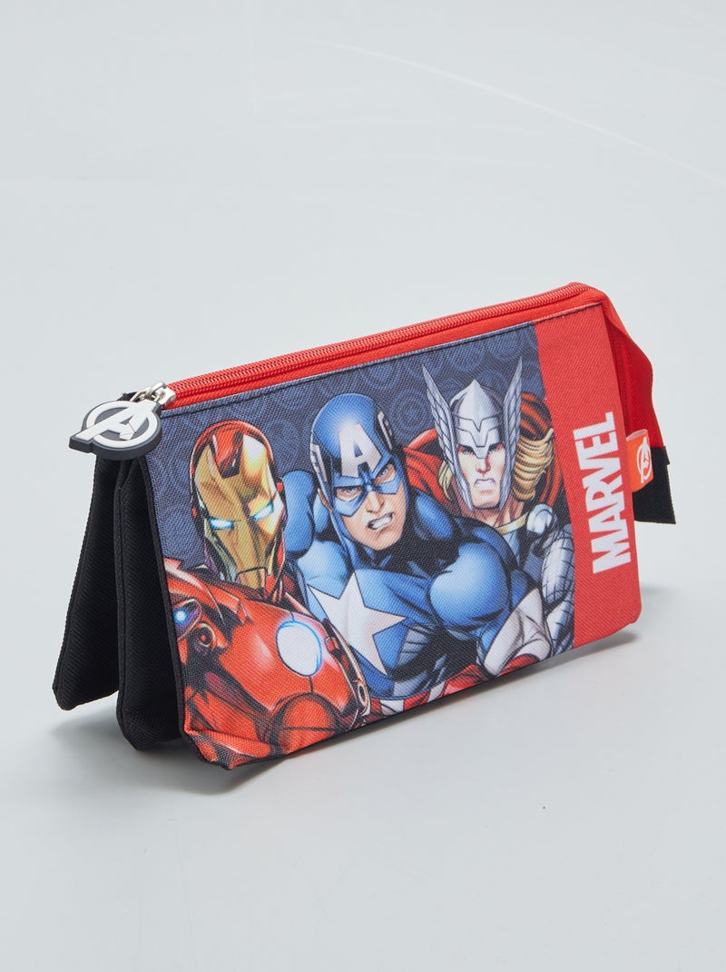 Estuche con triple compartimento 'Marvel' NEGRO - Kiabi