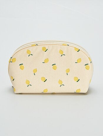 Estuche de algodón estampado de frutas