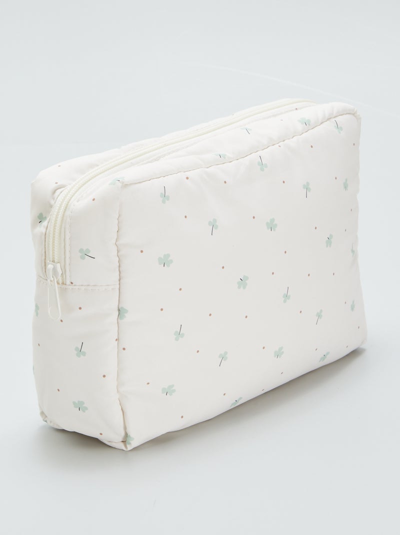 Estuche de almacenaje con estampado BLANCO - Kiabi