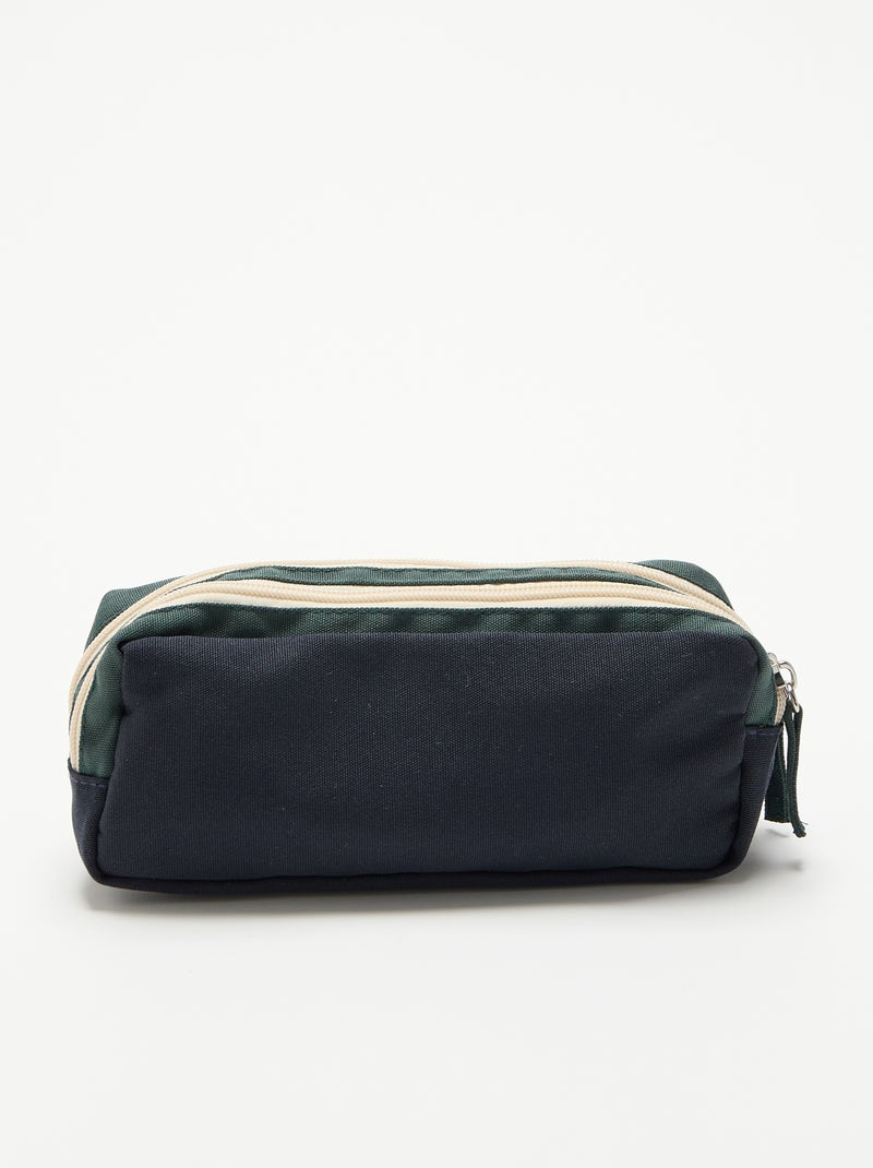 Estuche de doble compartimento Azul - Kiabi