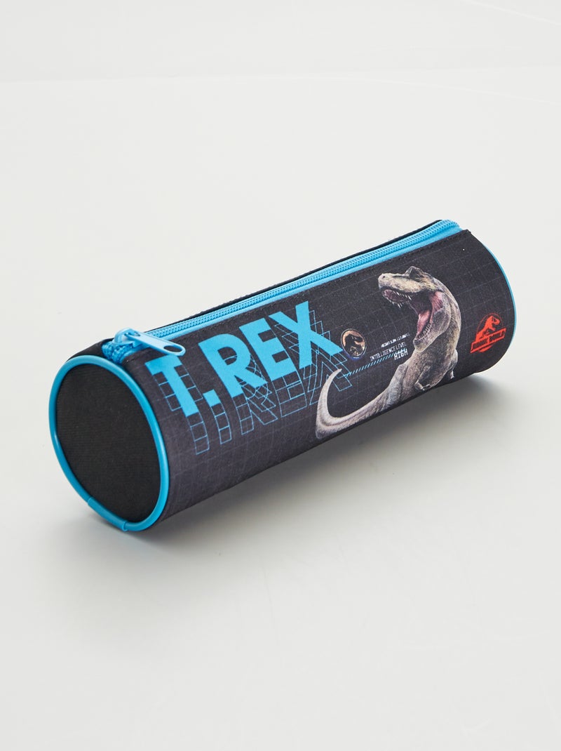 Estuche de tela 'T-Rex' NEGRO - Kiabi