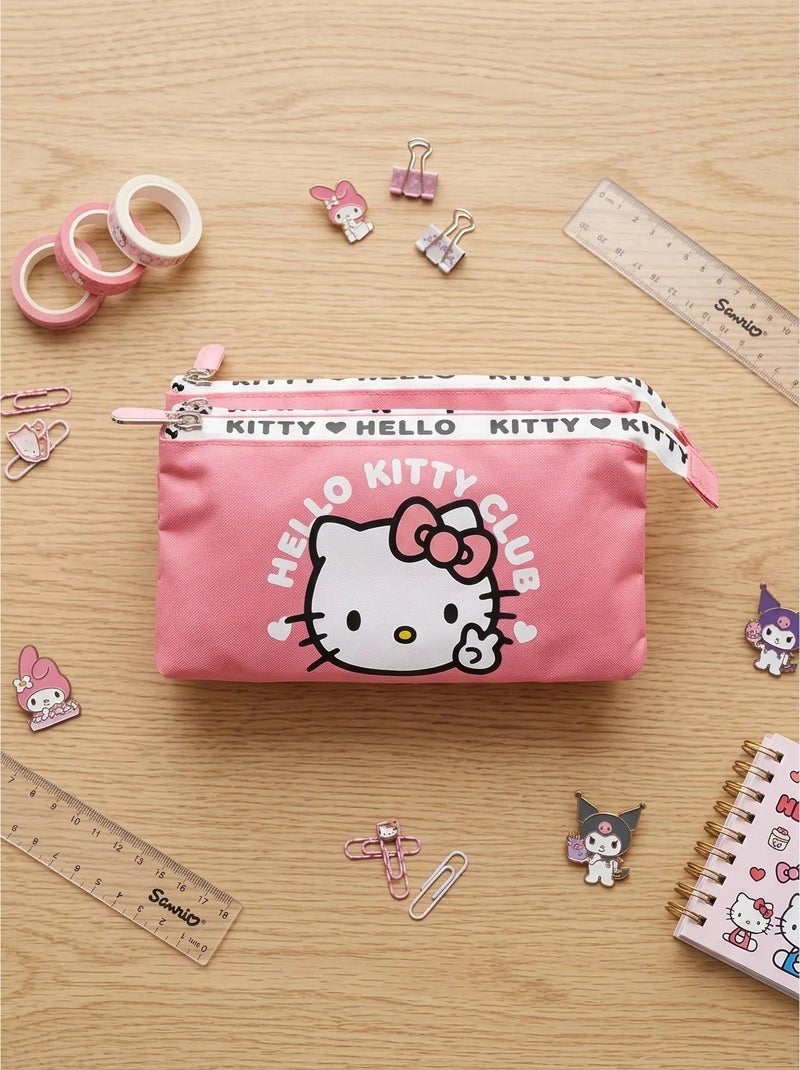 Estuche de transporte 3 compartimentos hello kitty sanrio Rosa - Kiabi