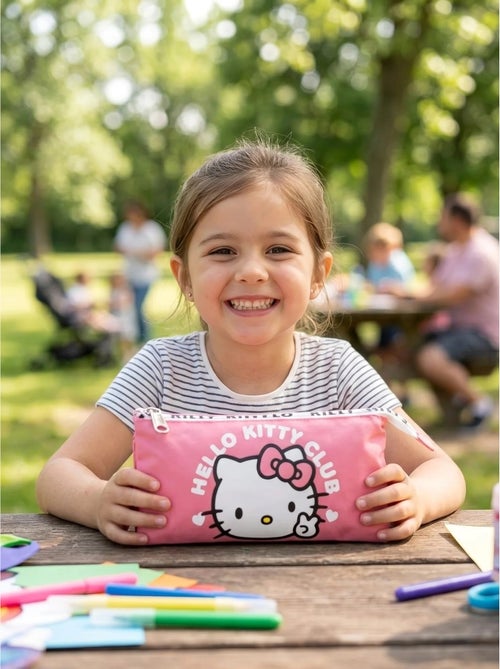Estuche de transporte 3 compartimentos hello kitty sanrio - Kiabi