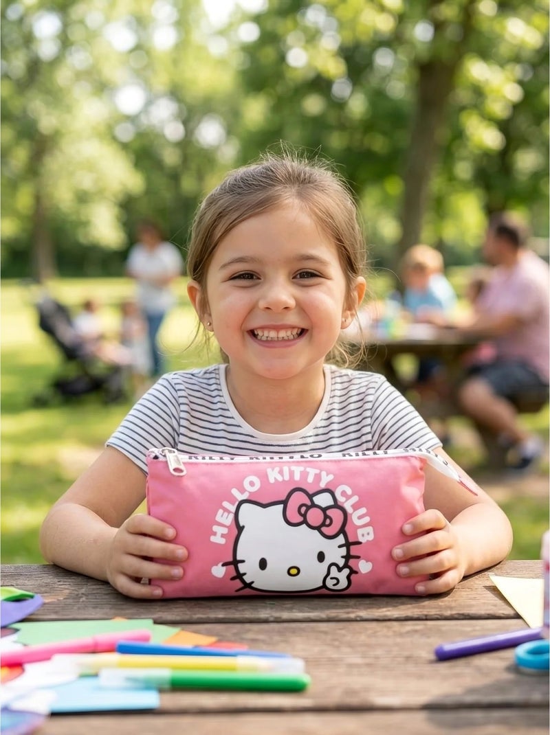 Estuche de transporte 3 compartimentos hello kitty sanrio Rosa - Kiabi