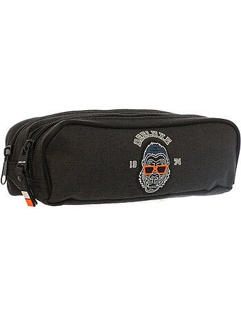 Estuche deluxe de lona - 2 compartimentos