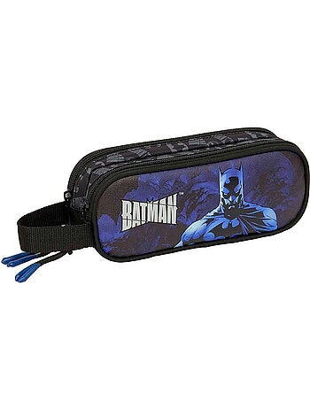 Estuche doble batman con 2 compartimentos y asa 21 x 6 x 8 cm