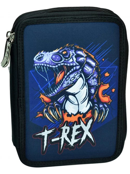 Estuche doble compartimento equipado t-rex bmu - Kiabi Estuche doble compartimento equipado t-rex bmu - Kiabi