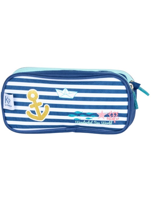 Estuche doble compartimento rectangular 'kip sea' 22 cm – kid'abord - Kiabi Estuche doble compartimento rectangular 'kip sea' 22 cm – kid'abord - Kiabi