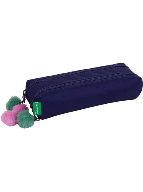 Estuche doble compartimento violeta 'soline' – 2 cremalleras tann - Kiabi Estuche doble compartimento violeta 'soline' – 2 cremalleras tann - Kiabi