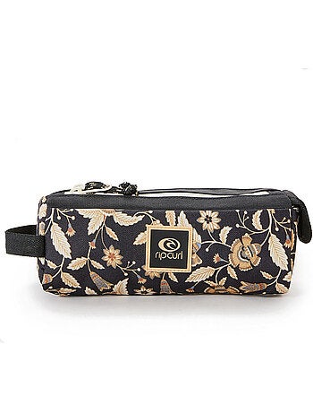 Estuche doble de poliéster con estampado floral rip curl dreamer