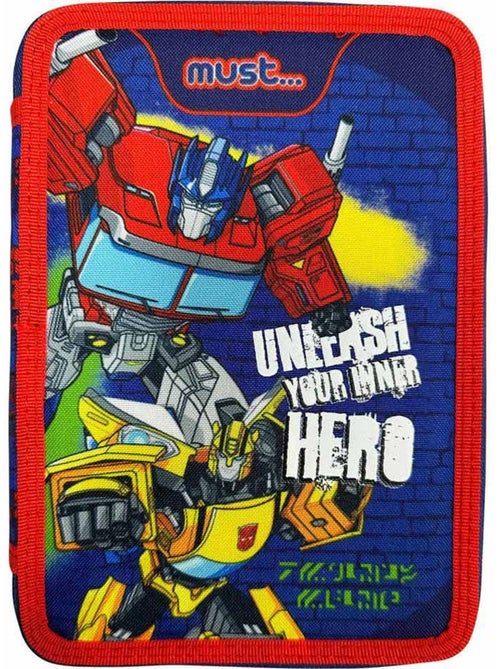 Estuche doble piso textil con accesorios transformers - Kiabi Estuche doble piso textil con accesorios transformers - Kiabi