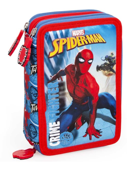 Estuche equipado 3 compartimentos con cremallera spider-man 20 cm – cofi - Kiabi Estuche equipado 3 compartimentos con cremallera spider-man 20 cm – cofi - Kiabi