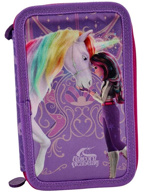Estuche equipado academia unicornio estampado unicornio - Kiabi Estuche equipado academia unicornio estampado unicornio - Kiabi