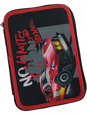 Estuche equipado hot wheels coche de carreras 18 cm