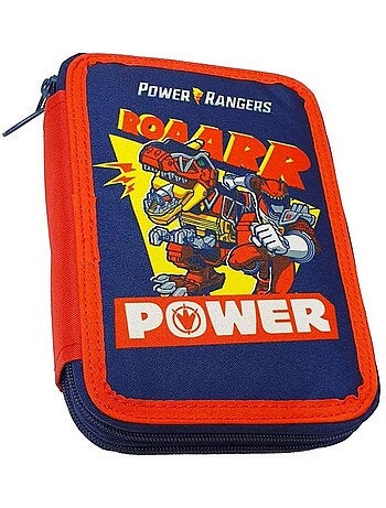 Estuche equipado power rangers con ilustración oficial