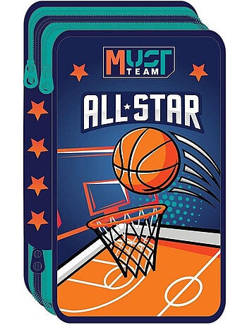 Estuche escolar 'basketball all star must team' 3 compartimentos cmp