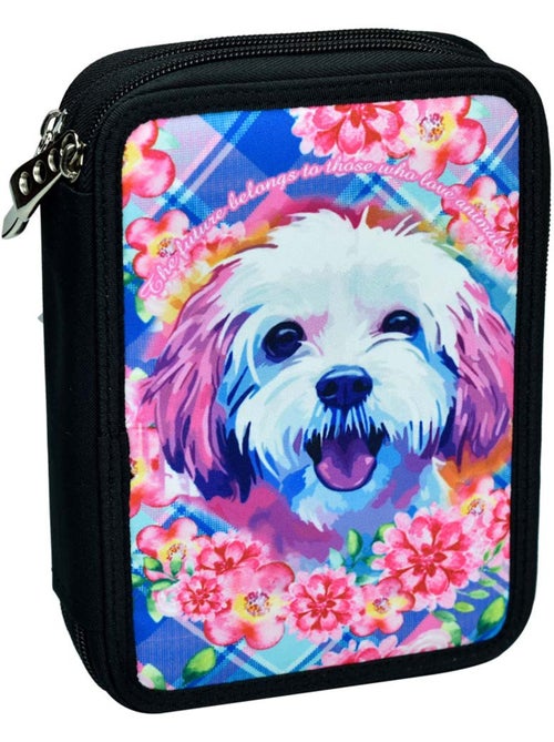 Estuche escolar chien multicolore relleno de doble compartimento 20 cm - Kiabi Estuche escolar chien multicolore relleno de doble compartimento 20 cm - Kiabi