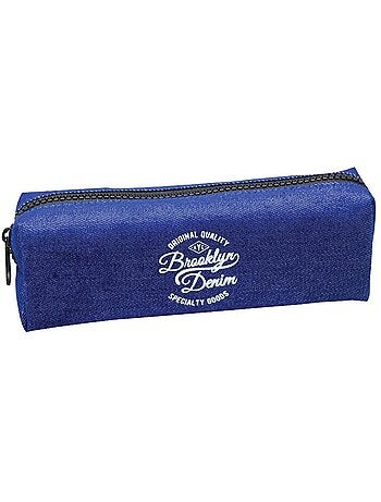 Estuche escolar denim ctm 20 cm con cierre de cremallera brooklyn