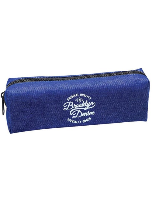 Estuche escolar denim ctm 20 cm con cierre de cremallera brooklyn - Kiabi Estuche escolar denim ctm 20 cm con cierre de cremallera brooklyn - Kiabi