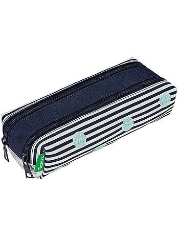 Estuche escolar doble 2 compartimentos con cremallera gaëlle – tann's