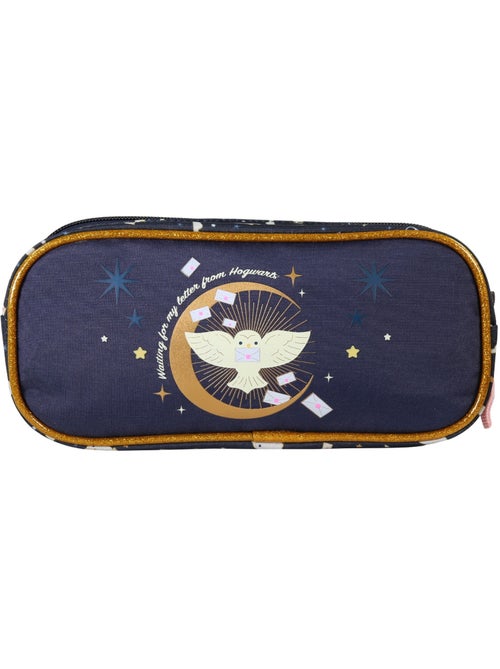 Estuche escolar infantil 2 compartimentos HARRY POTTER azul marino dorado - Kiabi Estuche escolar infantil 2 compartimentos HARRY POTTER azul marino dorado - Kiabi