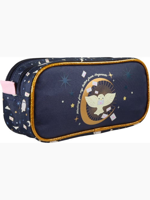 Estuche escolar infantil 2 compartimentos HARRY POTTER azul marino dorado - Kiabi Estuche escolar infantil 2 compartimentos HARRY POTTER azul marino dorado - Kiabi
