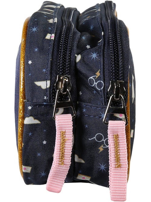 Estuche escolar infantil 2 compartimentos HARRY POTTER azul marino dorado - Kiabi Estuche escolar infantil 2 compartimentos HARRY POTTER azul marino dorado - Kiabi