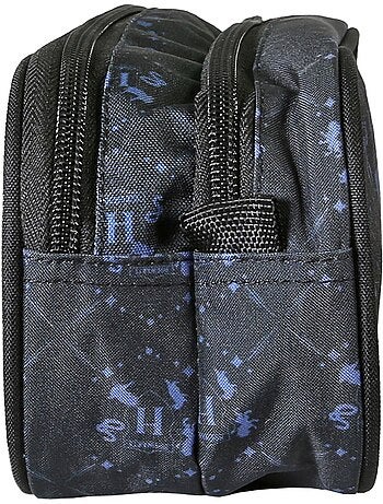 Estuche escolar infantil 2 compartimentos HARRY POTTER negro azul