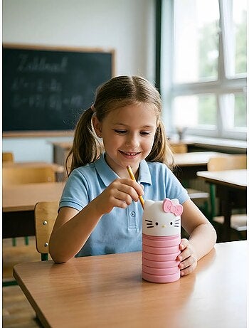 Estuche escolar material resistente hello kitty sanrio