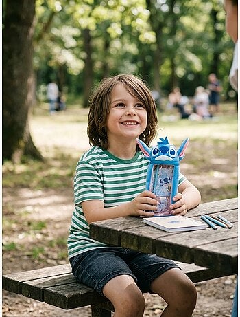 Estuche escolar motivo point resistente stitch disney