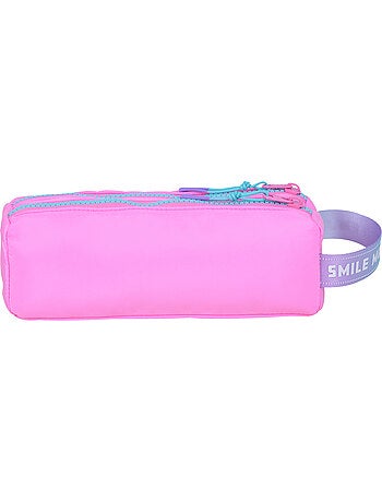 Estuche escolar niña 2 compartimentos MARSHMALLOW Blush rosa