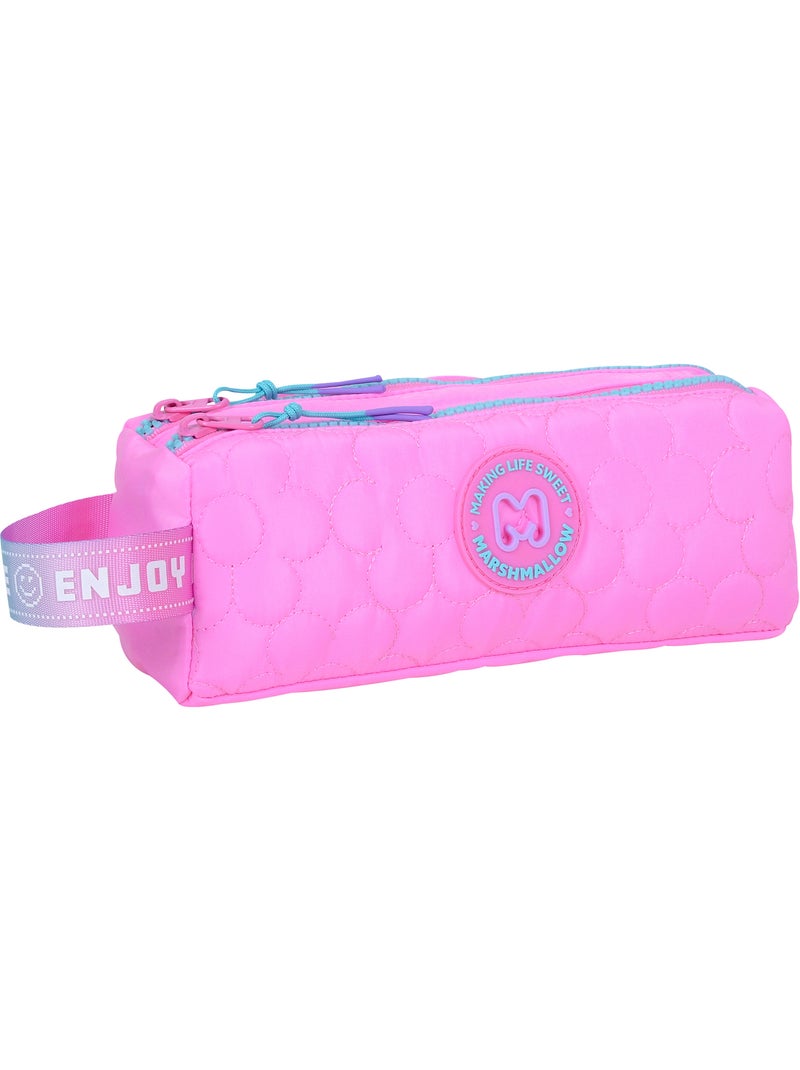 Estuche escolar niña 2 compartimentos MARSHMALLOW Blush rosa Rosa - Kiabi