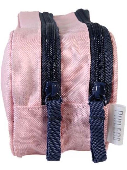 Estuche escolar niña 2 compartimentos PHILEAS Cygne azul rosa - Kiabi