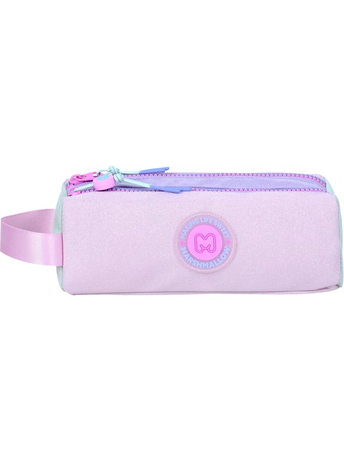 Estuche escolar niña doble compartimento MARSHMALLOW Degradado multicolor pastel - Kiabi Estuche escolar niña doble compartimento MARSHMALLOW Degradado multicolor pastel - Kiabi