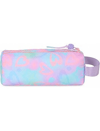 Estuche escolar niña doble compartimento MARSHMALLOW Funny Love multicolor pastel