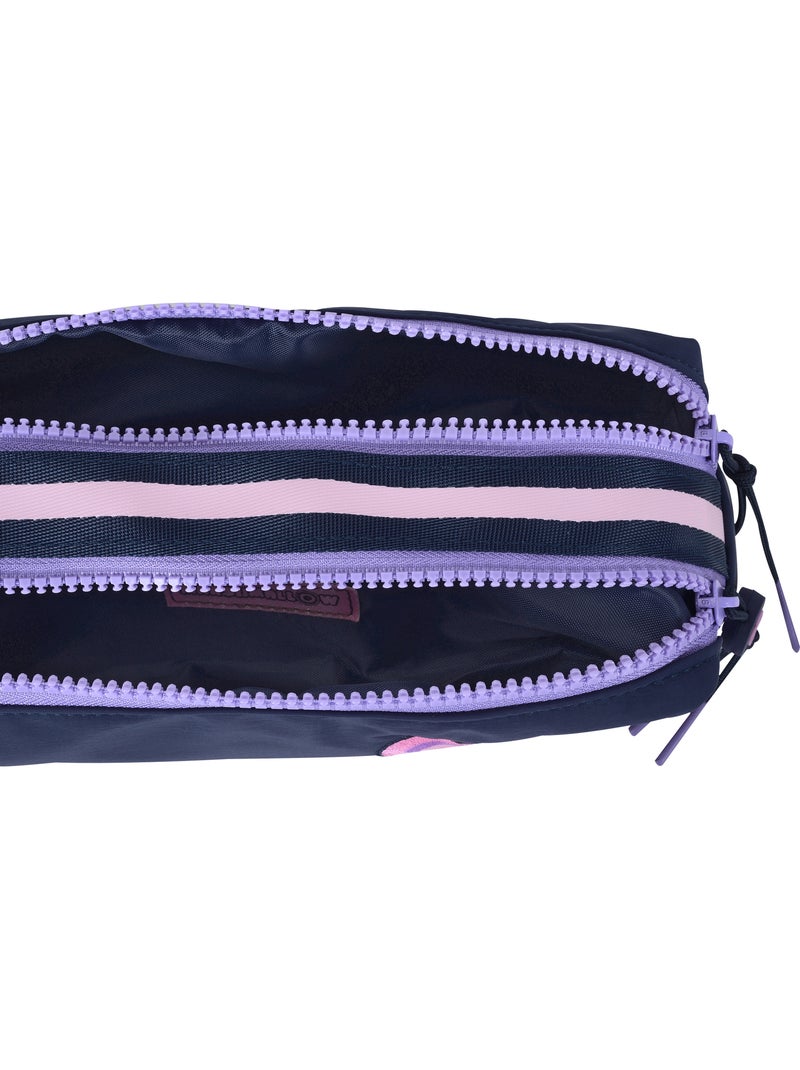 Estuche escolar niña doble compartimento MARSHMALLOW Glimmed azul noche Azul noche - Kiabi