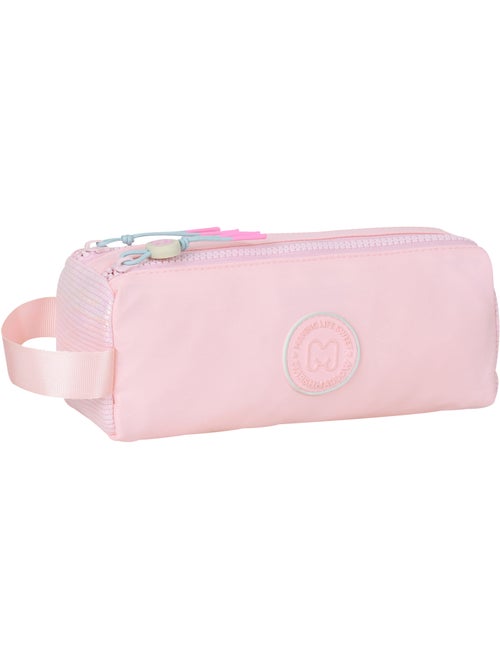 Estuche escolar niña doble compartimento MARSHMALLOW Grace Pink rosa pastel - Kiabi