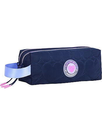 Estuche escolar niña doble compartimento MARSHMALLOW Heartsy negro
