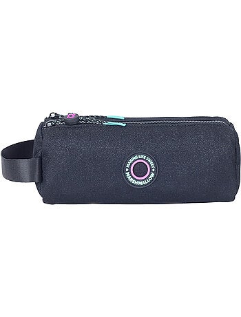Estuche escolar niña doble compartimento MARSHMALLOW Nighty negro