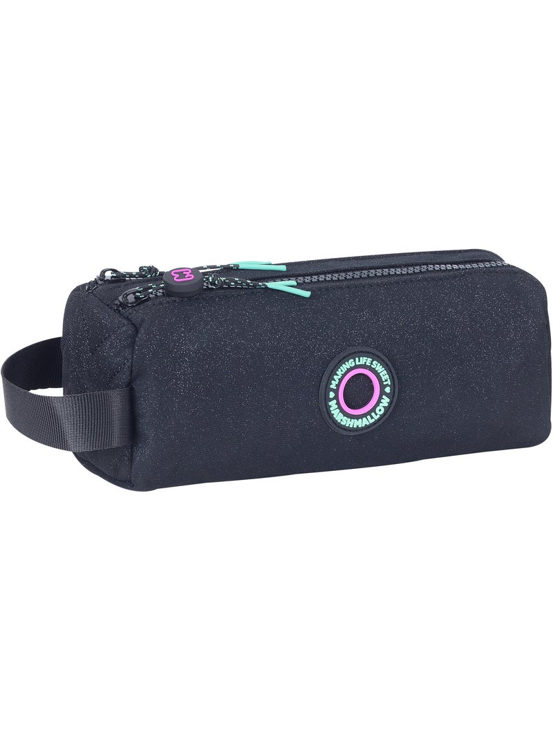 Estuche escolar niña doble compartimento MARSHMALLOW Nighty negro Negro Negro - Kiabi