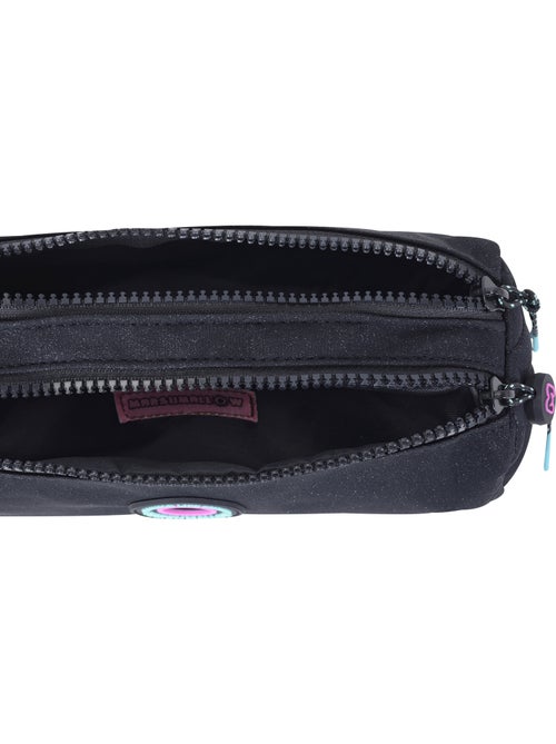 Estuche escolar niña doble compartimento MARSHMALLOW Nighty negro - Kiabi Estuche escolar niña doble compartimento MARSHMALLOW Nighty negro - Kiabi