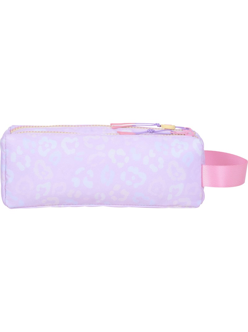 Estuche escolar niña doble compartimento MARSHMALLOW Party Jungle pastel Rosa pastel - Kiabi