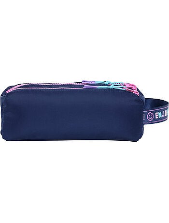 Estuche escolar niña doble compartimento MARSHMALLOW Pixelly azul noche
