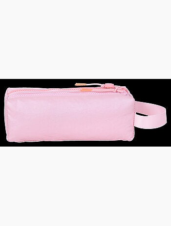 Estuche escolar niña doble compartimento MARSHMALLOW Platinum rosa irisado