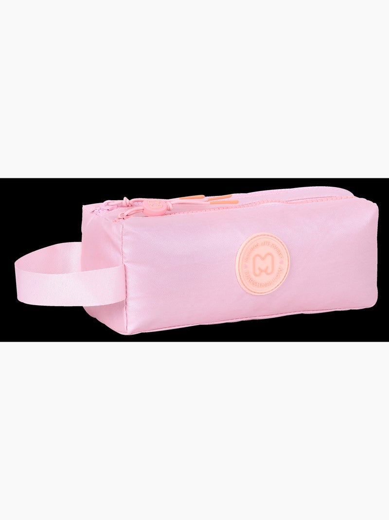 Estuche escolar niña doble compartimento MARSHMALLOW Platinum rosa irisado Rosa - Kiabi