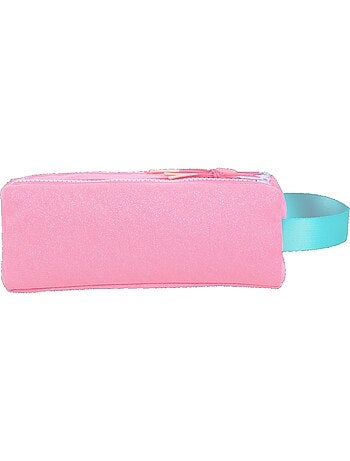 Estuche escolar niña doble compartimento MARSHMALLOW Sweet Glow Pink rosa brillante