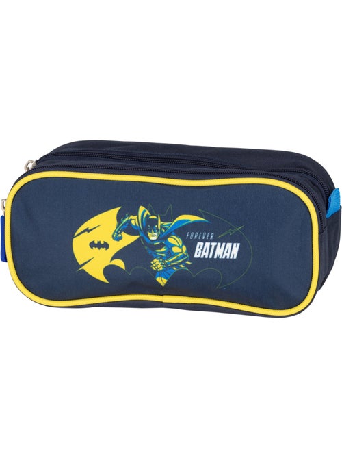 Estuche escolar niño 2 compartimentos BATMAN azul marino amarillo - Kiabi Estuche escolar niño 2 compartimentos BATMAN azul marino amarillo - Kiabi