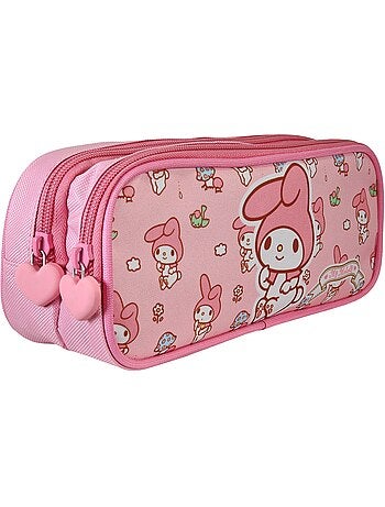 Estuche escolar rectangular 2 compartimentos MY MELODY Sweet rosa